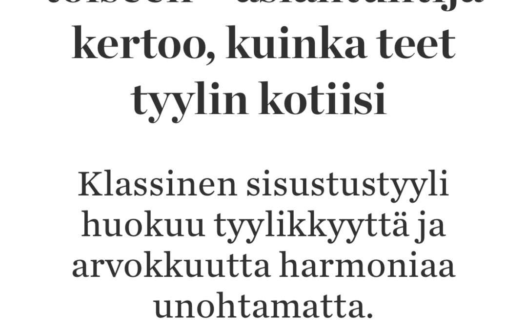 Sisustussuunnittelija Tampere kokemuksia, Marika Piekkala, Marikan SisustusStudio, Pirkanmaa, Ylöjärvi, isustussuunnittelua rakkaudella yksityisiin ja julkisiin kohteisiin. Kotiliesi haastattelu Iida Tani, Retro sisustus ja tyyli. Sisustussuunnittelija Tampere, Ylöjärvi, Nokia, koko Suomi