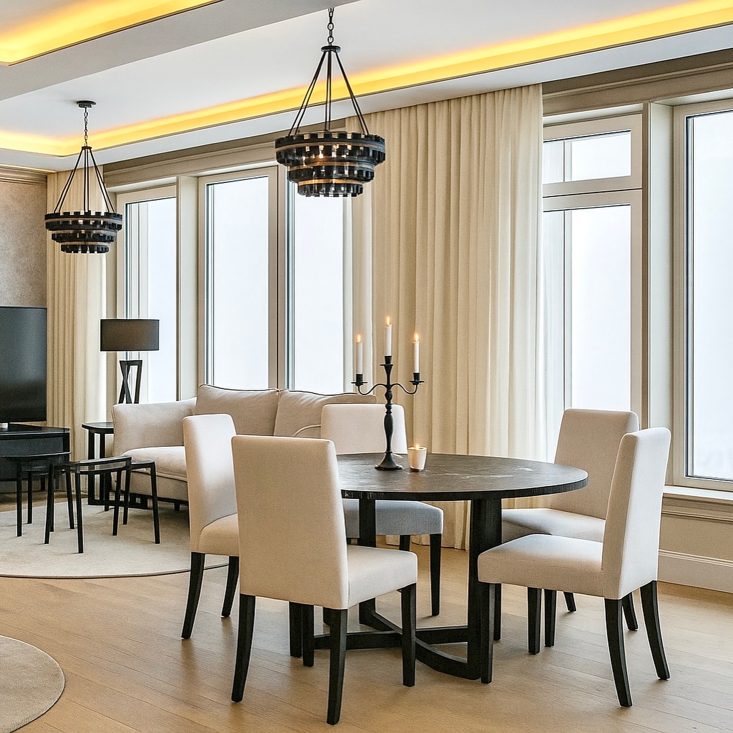 Tampereen keskustan kerrostalo osakkeen kokonaisvaltainen uudistus (ilman pesutiloja). Kokonaisvaltainen sisustussuunnittelu, sisustussuunnittelija Marika Piekkala, Tampere, Ylöjärvi, Nokia, Pirkanmaa, Marikan SisustusStudio.