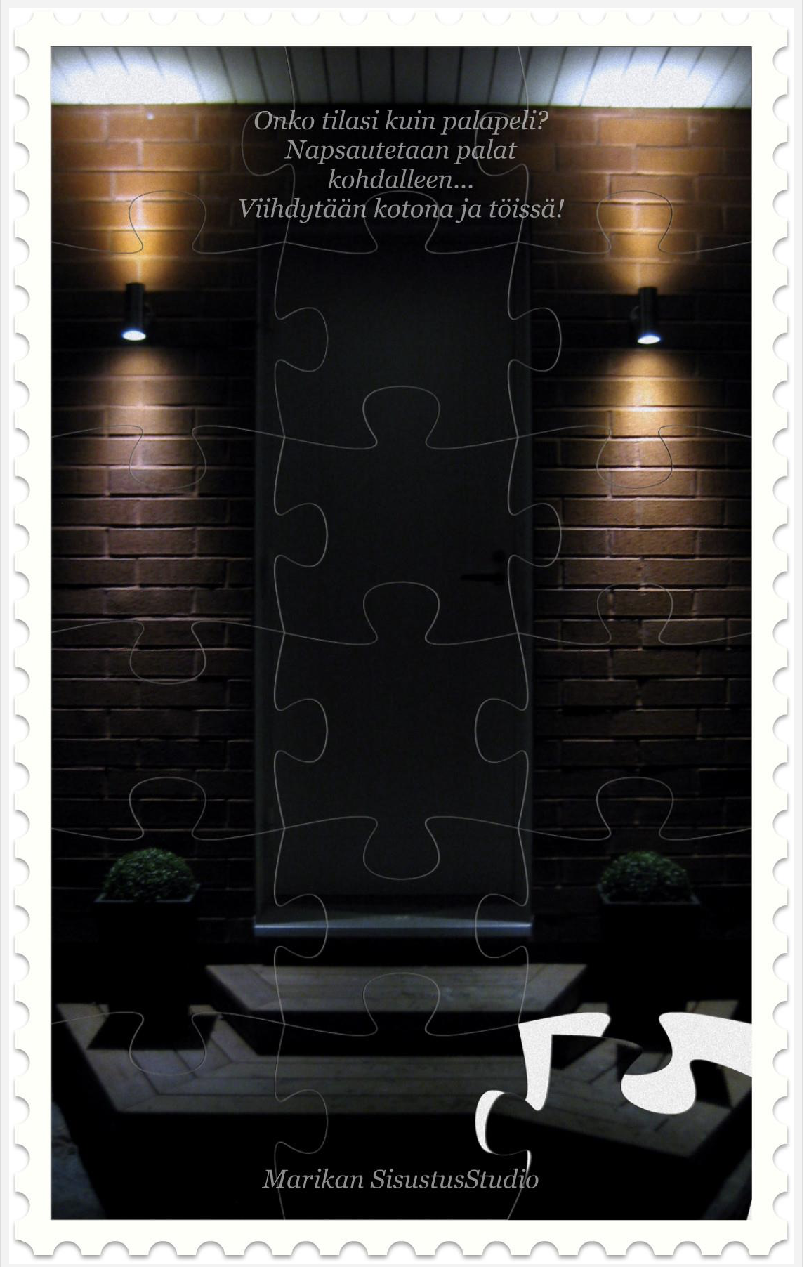 Marikan SisustusStudion tyhjästä paperista ( tietokone pohjasta) itse suunniteltu ja luotu koti, oma koti vuosista 2011-- >> Omakotitalossa on tehty kokonaisvaltaisesti tilasuunnittelu, valaistusssuunnittelu, kiintokalustesuunnittelu, pintasuunnittelu, tekstiilisuunnittelu ja pienesineiden stailausta. Koti oli esillä Meidän Talo lehdessä vuonna 2013. Tilasuunnittelija Marika Piekkala, sisustussuunnittelija Tampere.