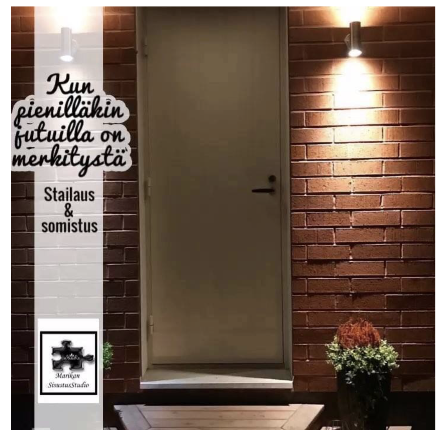 Marikan SisustusStudion tyhjästä paperista ( tietokone pohjasta) itse suunniteltu ja luotu koti, oma koti vuosista 2011-- >> Omakotitalossa on tehty kokonaisvaltaisesti tilasuunnittelu, valaistusssuunnittelu, kiintokalustesuunnittelu, pintasuunnittelu, tekstiilisuunnittelu ja pienesineiden stailausta. Koti oli esillä Meidän Talo lehdessä vuonna 2013. Tilasuunnittelija Marika Piekkala, sisustussuunnittelija Tampere.