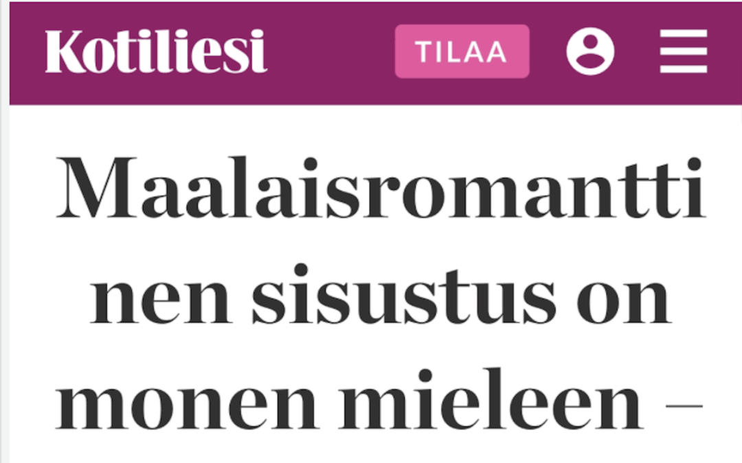 Sisustussuunnittelija Tampere kokemuksia, Marika Piekkala, Marikan SisustusStudio, Pirkanmaa, Ylöjärvi, sisustussuunnittelua rakkaudella yksityisiin ja julkisiin kohteisiin. Kotiliesi haastattelu Iida Tani, Retro sisustus ja tyyli. Sisustussuunnittelija Tampere, Ylöjärvi, Nokia, koko Suomi, Kotiliesi, maalaisromanttinen sisustus