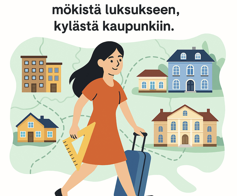 🏡➡️🏰 ”Suunnittelua rakkaudella – mökistä luksukseen, kylästä kaupunkiin. Kaikki kodit ansaitsevat toimivan ja kauniin tilan.”