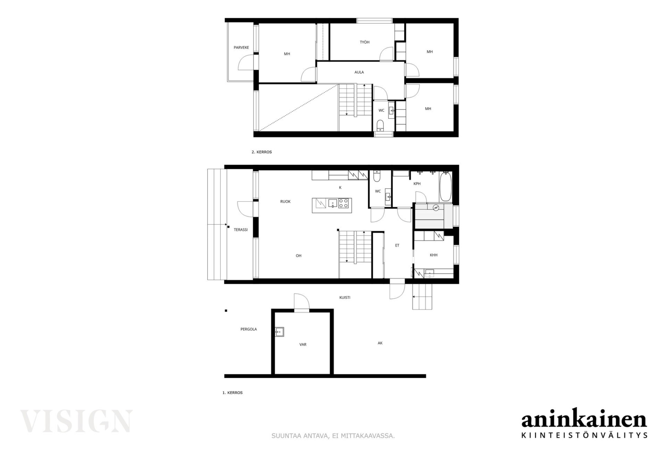 Rakennuttajan myyntikohde myyty. Kiinteistövälittäjä Aninkainen.fi omistaa kuvat ja tekijänoikeudet. Kaikki sisätilan materiaalit, pinnat ja kiintokalusteet saunan kanssa on valinnut Marika Piekkala, Sisustussuunnittelija Tampere, Pirkanmaa, Ylöjärvi, Nokia Turku, Helsinki, Lahti ja muut kaupungit. Toimin koko Suomen alueella, myös ulkomailla.   Marikan SisustusStudio 045 - 137 2572 www.sisustusstudio.com Sisustussuunnittelua intohimolla & 16 vuoden kokemuksella 💯✨