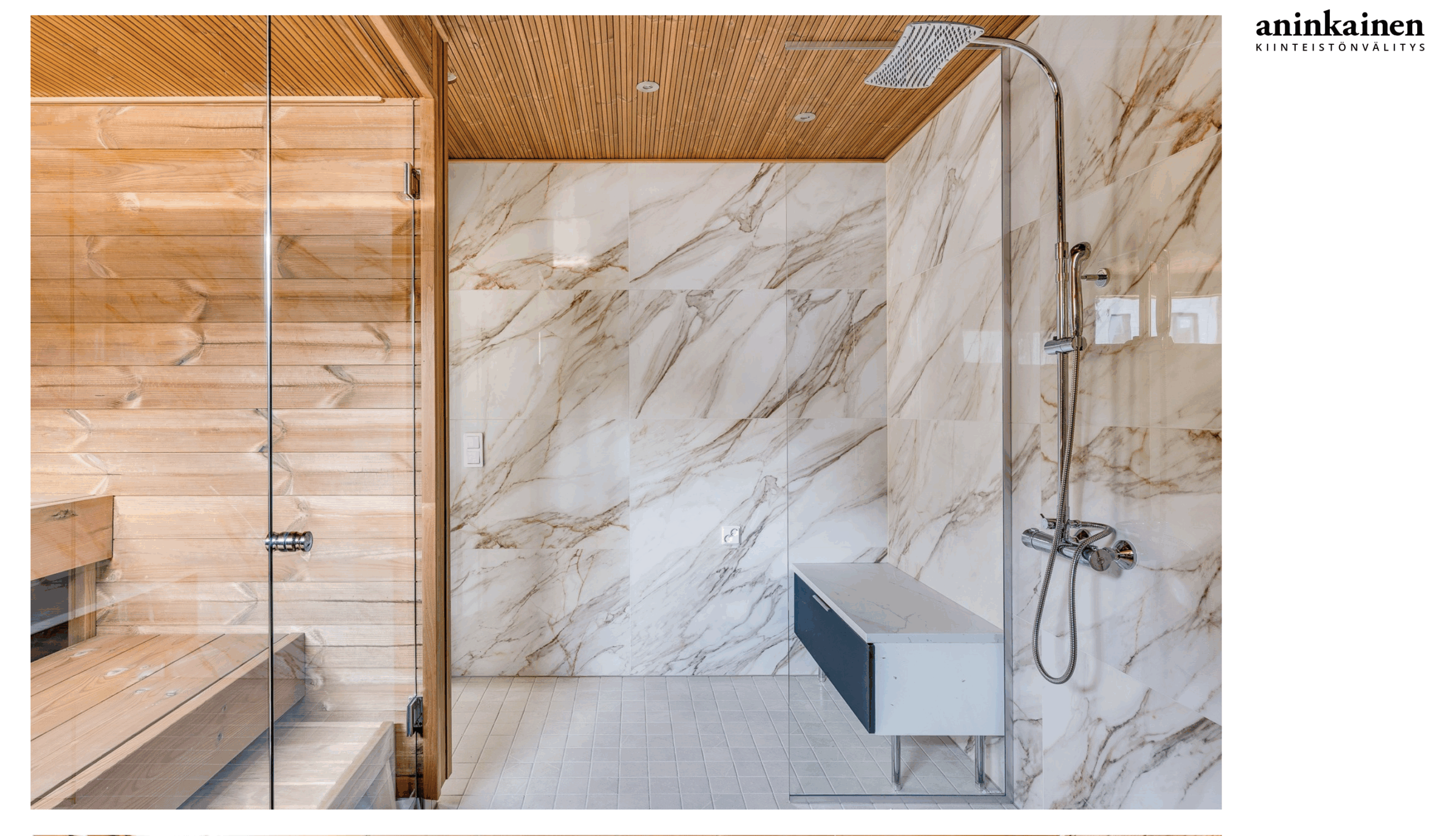Rakennuttajan myyntikohde myyty. Kiinteistövälittäjä Aninkainen.fi omistaa kuvat ja tekijänoikeudet. Kaikki sisätilan materiaalit, pinnat ja kiintokalusteet saunan kanssa on valinnut Marika Piekkala, Sisustussuunnittelija Tampere, Pirkanmaa, Ylöjärvi, Nokia Turku, Helsinki, Lahti ja muut kaupungit. Toimin koko Suomen alueella, myös ulkomailla.   Marikan SisustusStudio 045 - 137 2572 www.sisustusstudio.com Sisustussuunnittelua intohimolla & 16 vuoden kokemuksella 💯✨