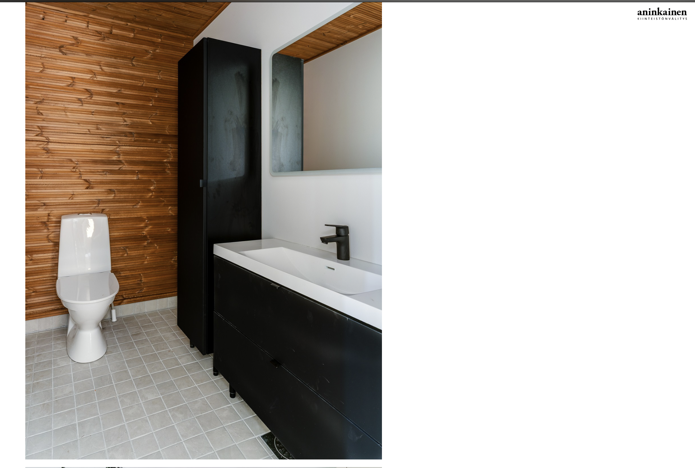 Rakennuttajan myyntikohde myyty. Kiinteistövälittäjä Aninkainen.fi omistaa kuvat ja tekijänoikeudet. Kaikki sisätilan materiaalit, pinnat ja kiintokalusteet saunan kanssa on valinnut Marika Piekkala, Sisustussuunnittelija Tampere, Pirkanmaa, Ylöjärvi, Nokia Turku, Helsinki, Lahti ja muut kaupungit. Toimin koko Suomen alueella, myös ulkomailla.   Marikan SisustusStudio 045 - 137 2572 www.sisustusstudio.com Sisustussuunnittelua intohimolla & 16 vuoden kokemuksella 💯✨