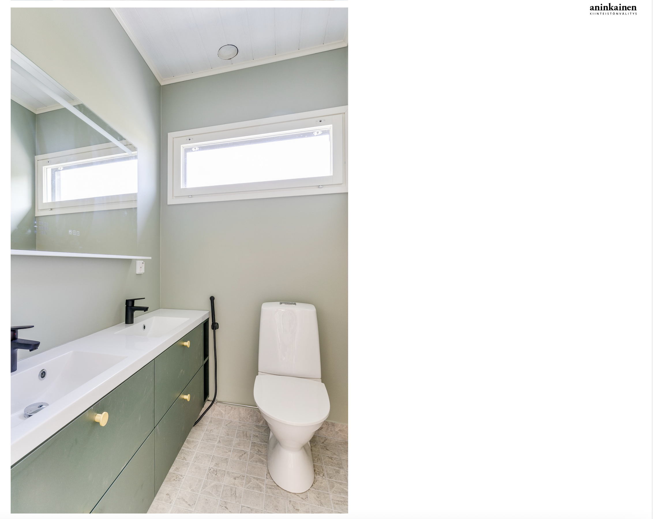 Rakennuttajan myyntikohde myyty. Kiinteistövälittäjä Aninkainen.fi omistaa kuvat ja tekijänoikeudet. Kaikki sisätilan materiaalit, pinnat ja kiintokalusteet saunan kanssa on valinnut Marika Piekkala, Sisustussuunnittelija Tampere, Pirkanmaa, Ylöjärvi, Nokia Turku, Helsinki, Lahti ja muut kaupungit. Toimin koko Suomen alueella, myös ulkomailla.   Marikan SisustusStudio 045 - 137 2572 www.sisustusstudio.com Sisustussuunnittelua intohimolla & 16 vuoden kokemuksella 💯✨