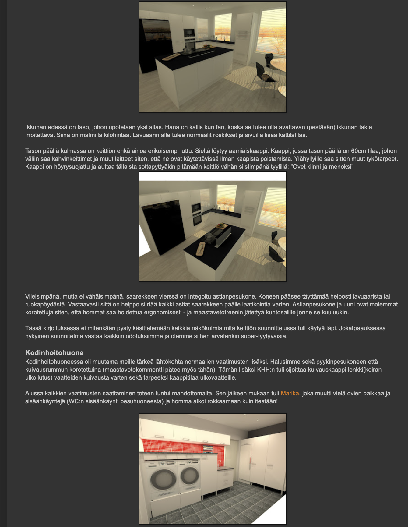 Sisustussuunnittelija Tampere kokemuksia, Marika Piekkala, Marikan SisustusStudio, Pirkanmaa, Ylöjärvi, Ikaalinen, Parkano, Nokia, Kangasala, Helsinki, Turku, Lahti, Espoo, Kotka, Forssa, Pori, Vaasa, Jyväskylä ja Somero suositukset asiakkailta, sisustussuunnittelua rakkaudella yksityisiin ja julkisiin kohteisiin