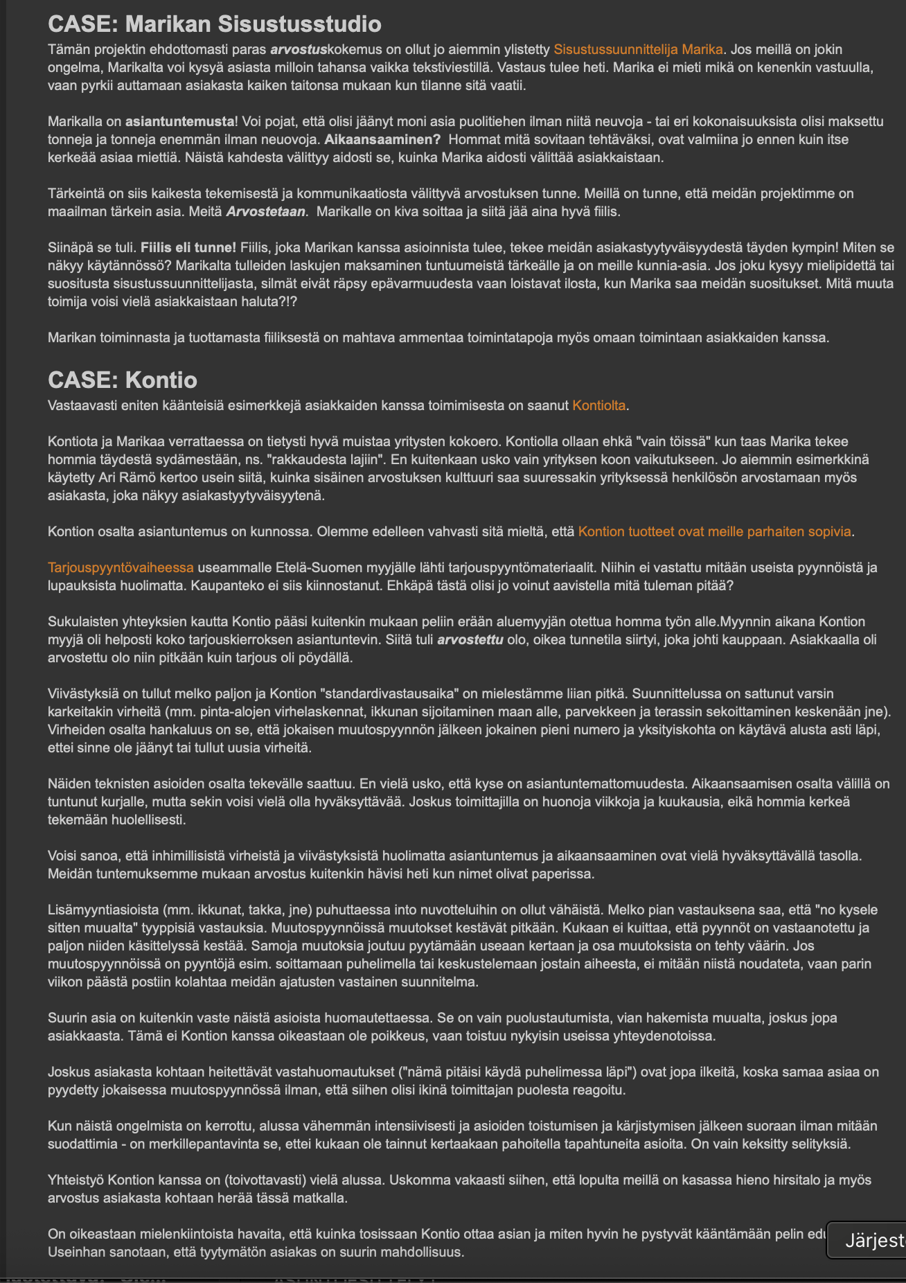 Sisustussuunnittelija Tampere kokemuksia, Marika Piekkala, Marikan SisustusStudio, Pirkanmaa, Ylöjärvi, Ikaalinen, Parkano, Nokia, Kangasala, Helsinki, Turku, Lahti, Espoo, Kotka, Forssa, Pori, Vaasa, Jyväskylä ja Somero suositukset asiakkailta, sisustussuunnittelua rakkaudella yksityisiin ja julkisiin kohteisiin