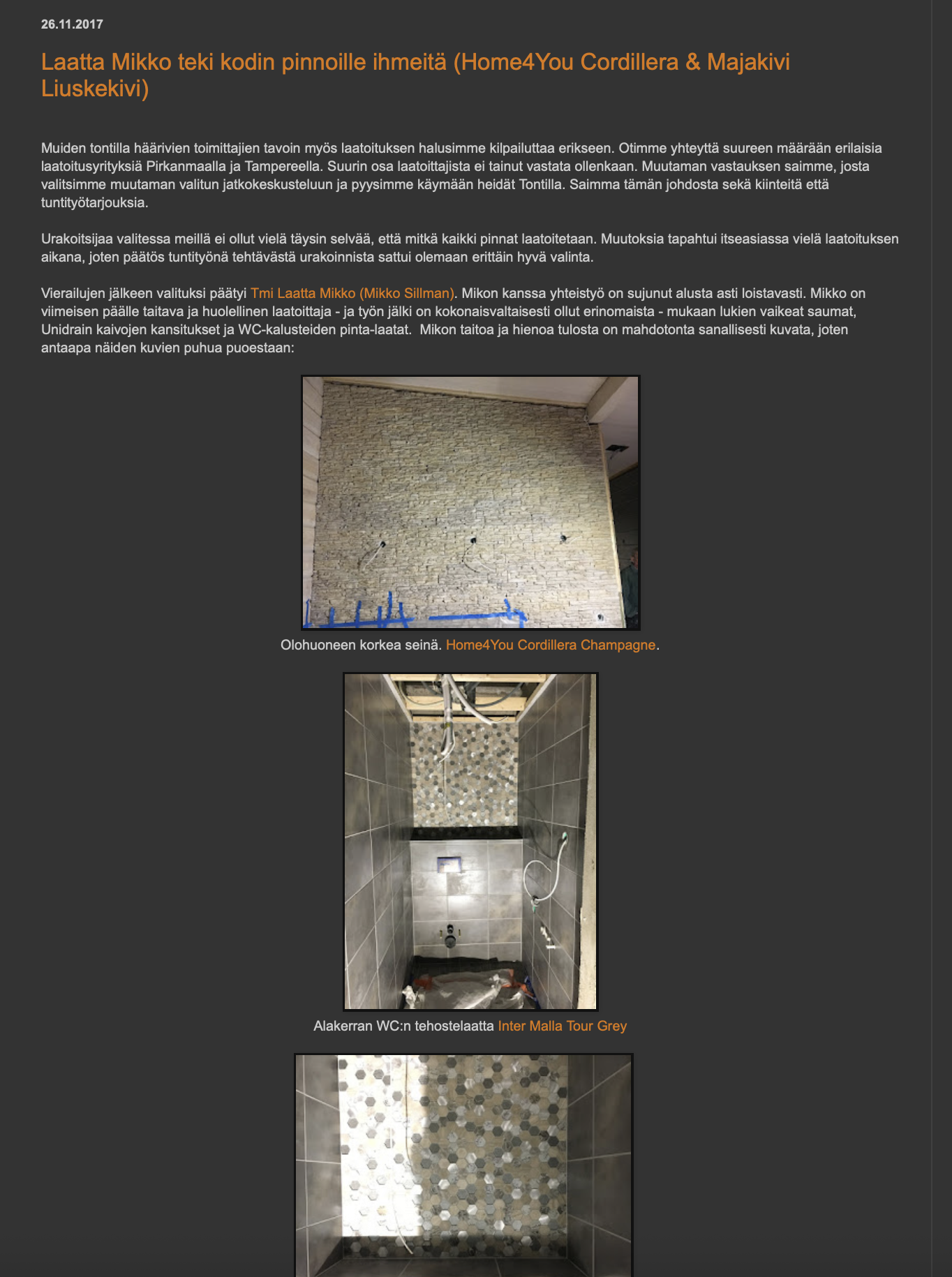 Sisustussuunnittelija Tampere kokemuksia, Marika Piekkala, Marikan SisustusStudio, Pirkanmaa, Ylöjärvi, Ikaalinen, Parkano, Nokia, Kangasala, Helsinki, Turku, Lahti, Espoo, Kotka, Forssa, Pori, Vaasa, Jyväskylä ja Somero suositukset asiakkailta, sisustussuunnittelua rakkaudella yksityisiin ja julkisiin kohteisiin