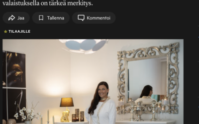 Nokian Uutiset – nettiversio, haastattelussa sisustussuunnittelija Marika Piekkala