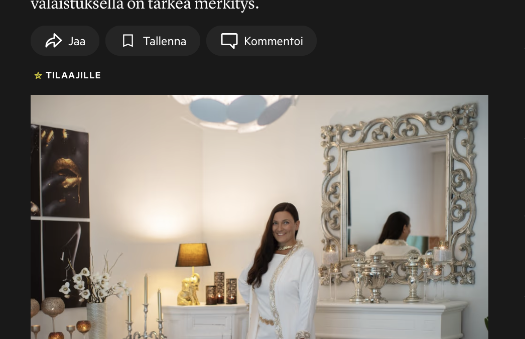 Satakunnan Kansa haastattelu – nettiversio, sisustussuunnittelija Marika Piekkala
