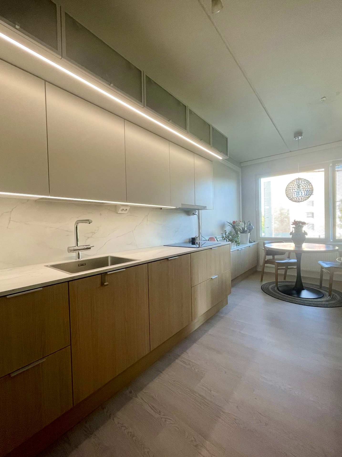 Uudistettu Keittiö Nokia - Tampere - Marika Piekkala - Marikan SisustusStudio - kokonaisvaltainen keittiöremontti