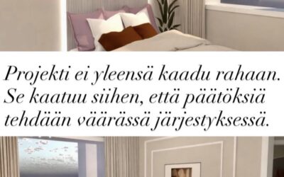 Rakentaminen ei kaadu vain isoihin päätöksiin. – Sisustussuunnittelija auttaa, Marika Piekkala, Tampere, Nokia, Ylöjärvi, koko Suomi