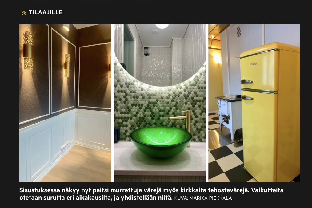 Aamulehti 5.9.2026. Kirjoittaja Tuulia Kotakorpi. Aihe Trendit 2026. Marika Piekkala, Pirkanmaa, Tampere, Nokia, Ylöjärvi