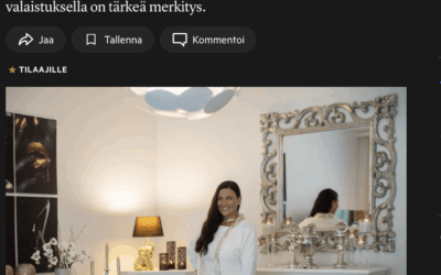 Nokian Uutiset – nettiversio, haastattelussa sisustussuunnittelija Marika Piekkala